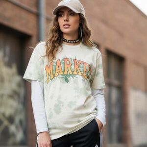 Tie-Dye T-Shirt - Green & Cream